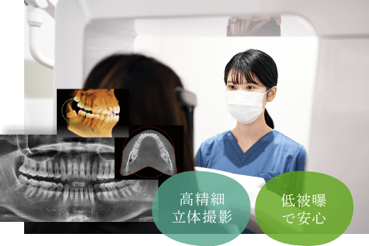 高精細立体撮影/低被被曝で安心